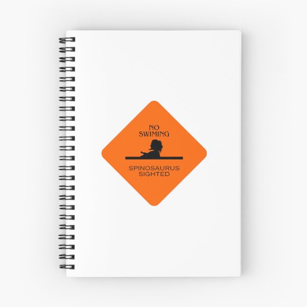 Item preview, No Swimming - Spinosaurus Sign designed and sold by MPDesign84.