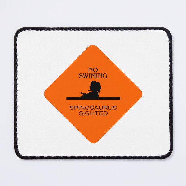 Item preview, No Swimming - Spinosaurus Sign designed and sold by MPDesign84.