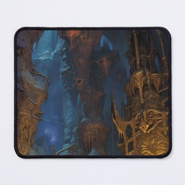 Item preview, The Deep Caverns - Dark Fantasy Art concept designed and sold by Delerat7.
