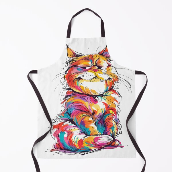 Item preview, Funny colorful cat sleeping peacefully designed and sold by mando24895.