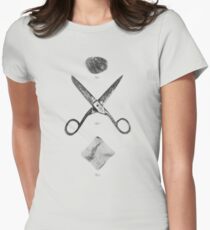 ROCK / SCISSORS / PAPER Women's Fitted T-Shirt