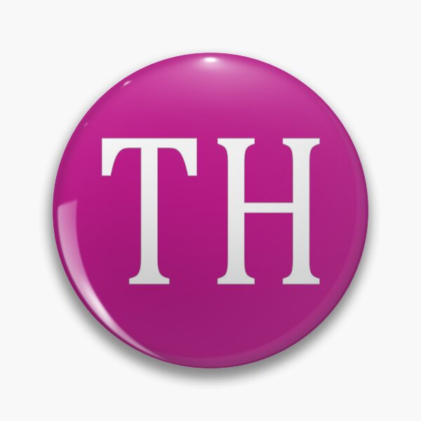 Item preview, TH Initials Monogram Elegant White Letters designed and sold by Jeallan Designs.