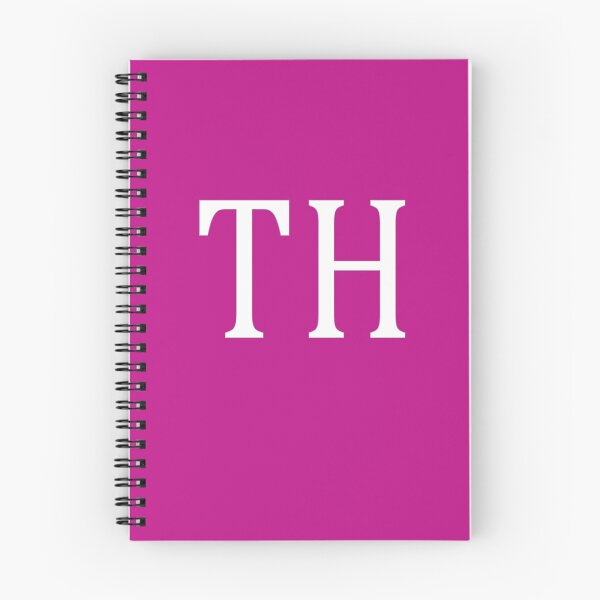 Item preview, TH Initials Monogram Elegant White Letters designed and sold by Jeallan Designs.