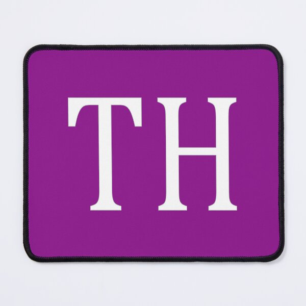 Item preview, TH Initials Monogram Elegant White Letters designed and sold by Jeallan Designs.