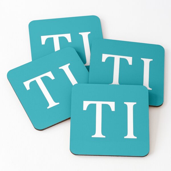 Item preview, TI Initials Monogram Elegant White Letters designed and sold by Jeallan Designs.