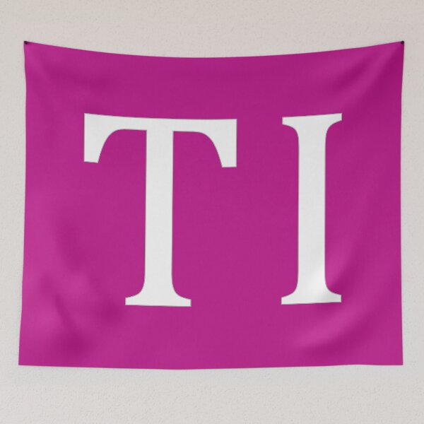 Item preview, TI Initials Monogram Elegant White Letters designed and sold by Jeallan Designs.