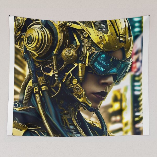 Item preview, Cyberpunk Gold - Sci Fi Art concept designed and sold by Delerat7.