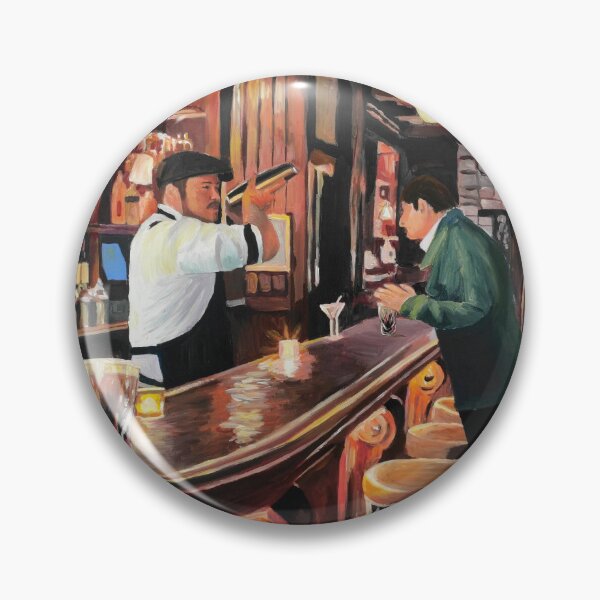 Item preview, At Illuminated Dream Bar with Bartender & Stranger designed and sold by artshop77.