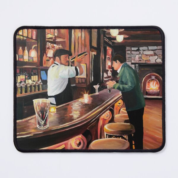 Item preview, At Illuminated Dream Bar with Bartender & Stranger designed and sold by artshop77.