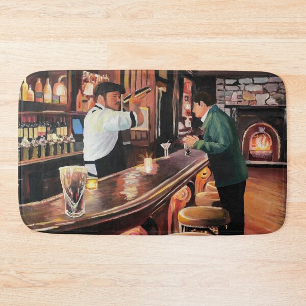 Item preview, At Illuminated Dream Bar with Bartender & Stranger designed and sold by artshop77.
