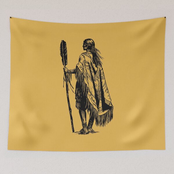 Item preview, Proud Native American Indian Woman designed and sold by Wild-Co.