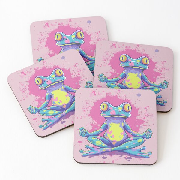 Item preview, Kawaii Pink Frog designed and sold by Big-Family-Art.