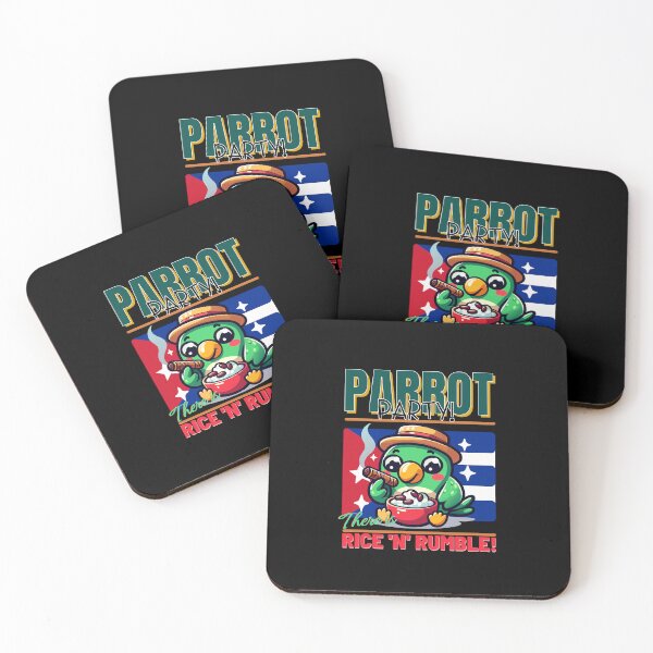 Item preview, Parrot party! there is rice 'n' rumble, Cuban parrot, Parrot designed and sold by antcpjr682.
