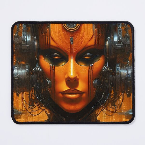 Item preview, Futuristic Entity in Orange - Sci Fi Art concept designed and sold by Delerat7.