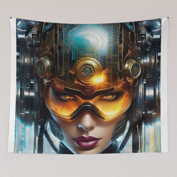 Item preview, Cyberpunk Net Runner - Sci Fi Art concept designed and sold by Delerat7.