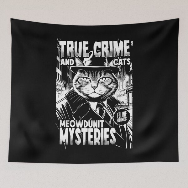 Item preview, True Crime And Cats Meowdunit Mysteries Funny Cat Lover designed and sold by GrandeDuc.