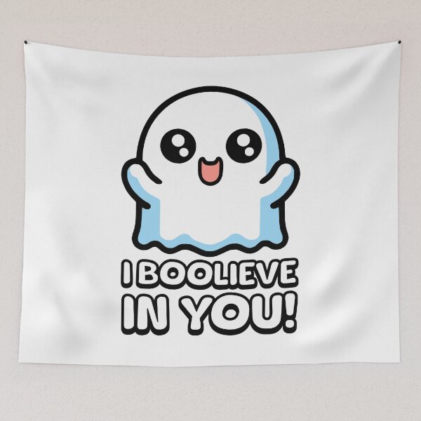Item preview, I Boolieve In You! Cute Motivational Ghost Pun designed and sold by PMCreative.