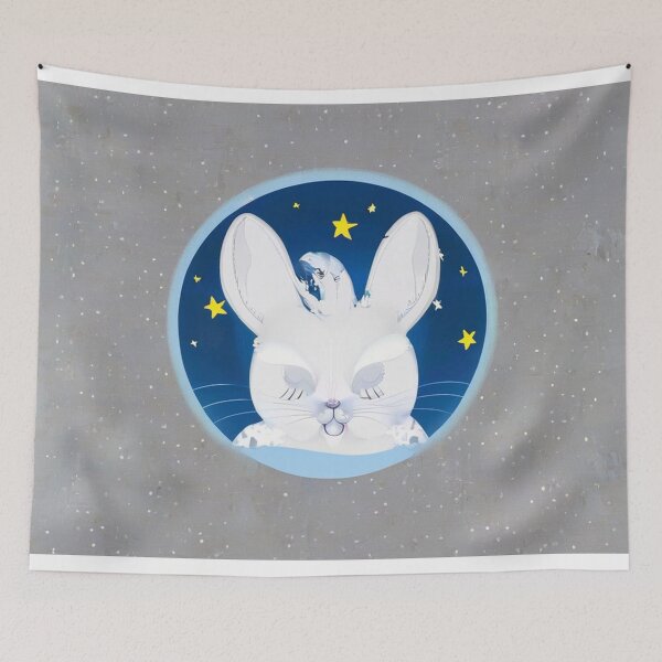 Item preview, White rabbit smile designed and sold by jerryconer.