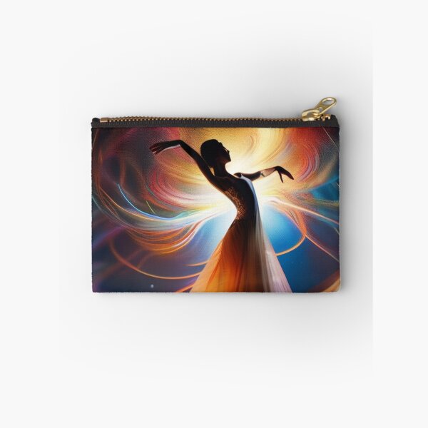 Item preview, Dancer surrounded by ribbons of multicolored lights designed and sold by Magic3D.