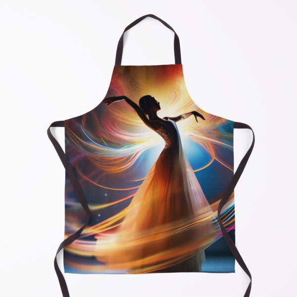 Item preview, Dancer surrounded by ribbons of multicolored lights designed and sold by Magic3D.