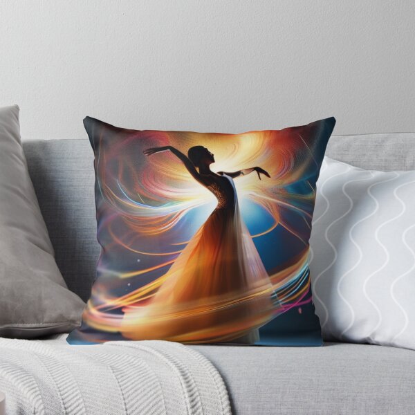 Item preview, Dancer surrounded by ribbons of multicolored lights designed and sold by Magic3D.