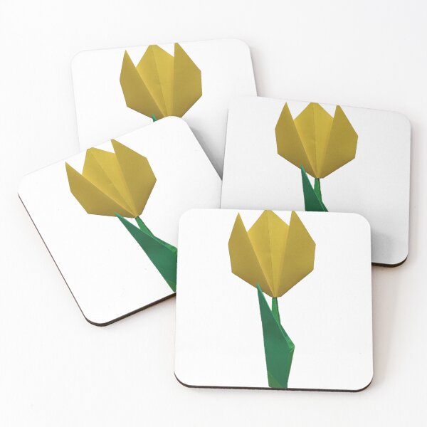 Item preview, tulip town, tulip, yellow tulip, spring, early spring, origami, origami work designed and sold by colorgallery11.