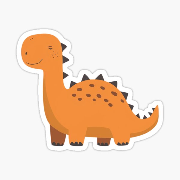 Item preview, Orange Dinosaur  designed and sold by BeHappyDworry.