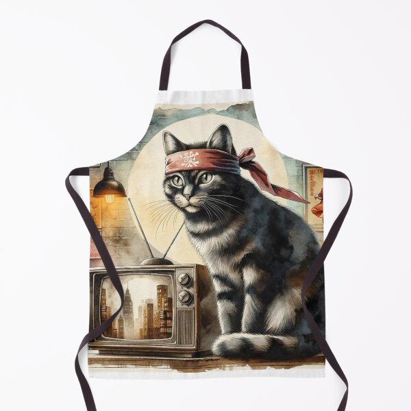 Item preview, Cat ninja with a retro flair designed and sold by chanyawee.