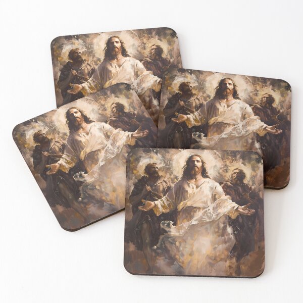 Item preview, Jesus with Moses and Elijah in Oil Style designed and sold by LivingArtClips.