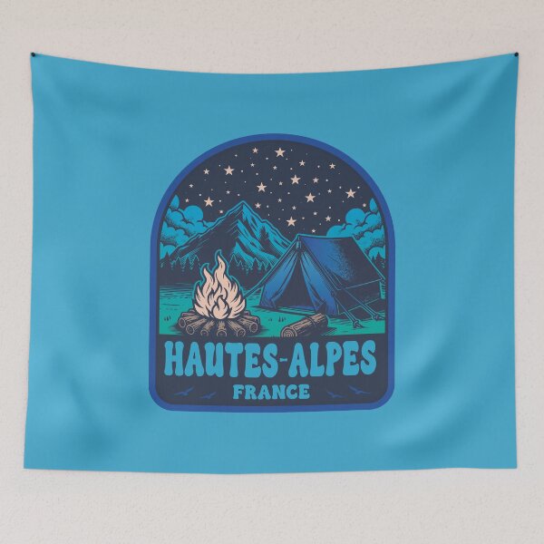 Item preview, Hautes-Alpes France Camping Design designed and sold by CynthiaGraphics.