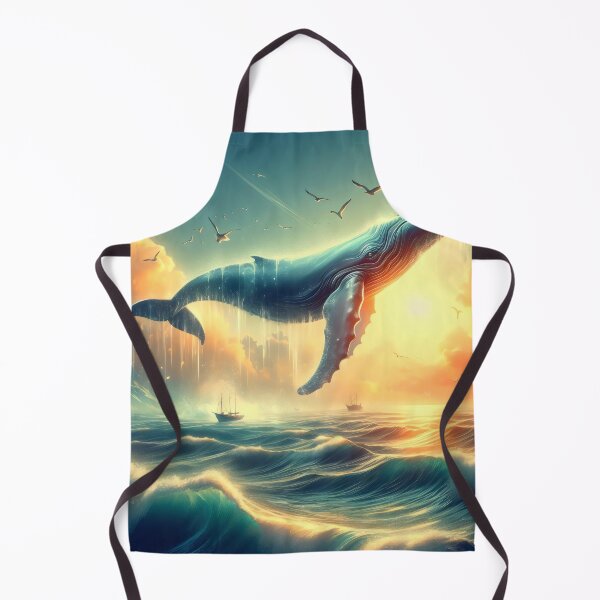Item preview, Whale dancing above the clouds. designed and sold by MyHappyArtShop.