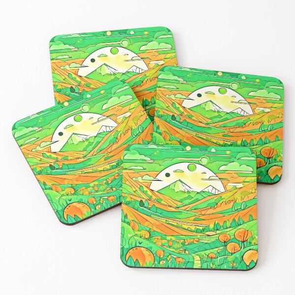 Item preview, Vibrant Orange & Green Art designed and sold by Health And Fitness Posts e-Store.