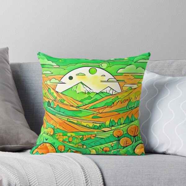 Item preview, Vibrant Orange & Green Art designed and sold by Health And Fitness Posts e-Store.