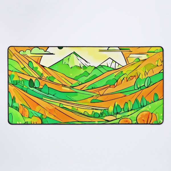 Item preview, Vibrant Orange & Green Art designed and sold by Health And Fitness Posts e-Store.