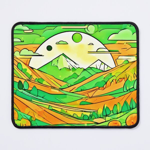 Item preview, Vibrant Orange & Green Art designed and sold by Health And Fitness Posts e-Store.
