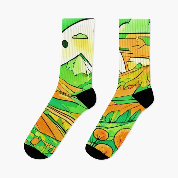 Item preview, Vibrant Orange & Green Art designed and sold by Health And Fitness Posts e-Store.