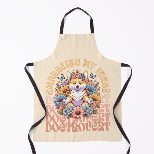 Item preview, Meditating Corgi in flowers, EMBRACING MY INNER DOGTROVERT designed and sold by MeringueMango.