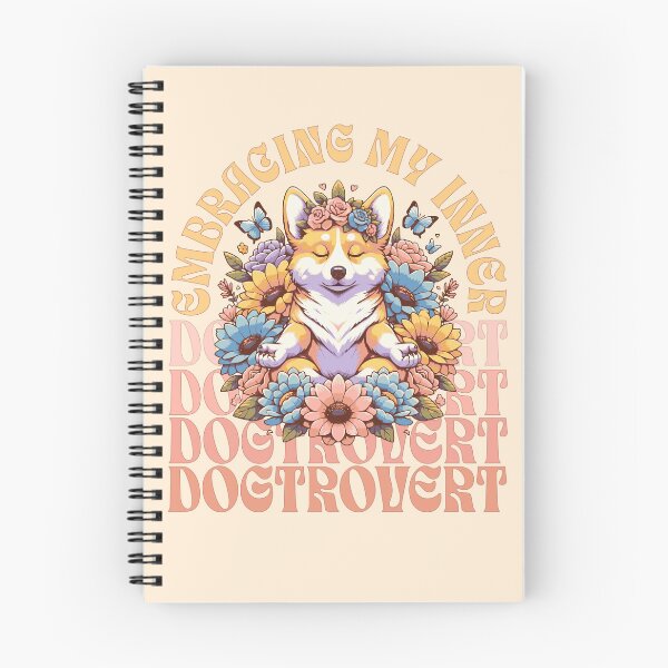 Item preview, Meditating Corgi in flowers, EMBRACING MY INNER DOGTROVERT designed and sold by MeringueMango.