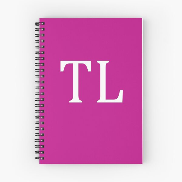 Artikelvorschau, TL Initialen Monogramm elegante weiße Buchstaben entworfen und verkauft von Jeallan Designs.