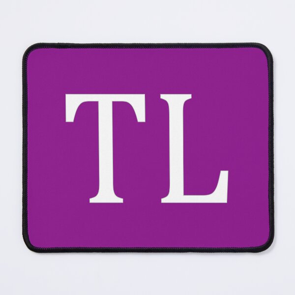 Item preview, TL Initials Monogram Elegant White Letters designed and sold by Jeallan Designs.