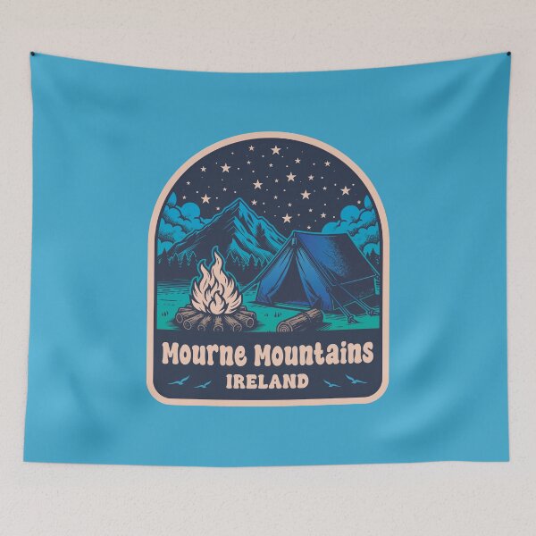 Item preview, Mourne Mountains Ireland Camping Design designed and sold by CynthiaGraphics.