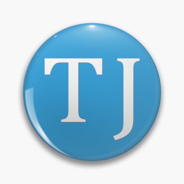 Item preview, TJ Initials Monogram Elegant White Letters designed and sold by Jeallan Designs.