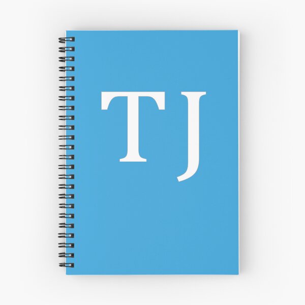 Item preview, TJ Initials Monogram Elegant White Letters designed and sold by Jeallan Designs.