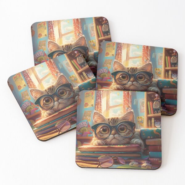 Item preview, Curious Whiskers: The Scholarly Cat designed and sold by plam50.