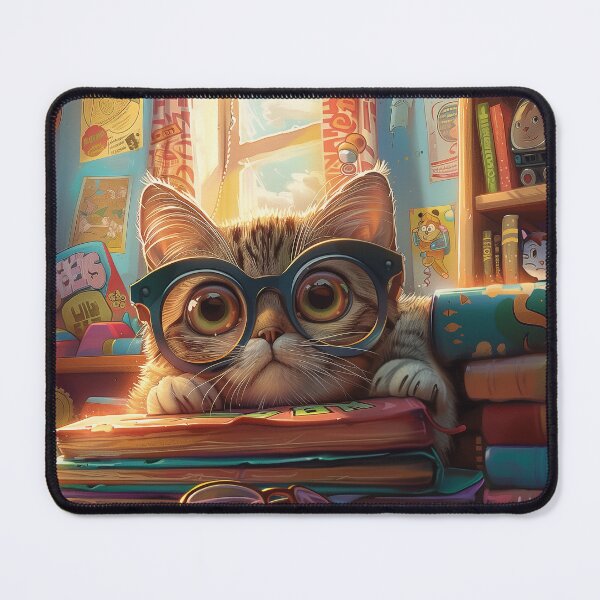 Item preview, Curious Whiskers: The Scholarly Cat designed and sold by plam50.