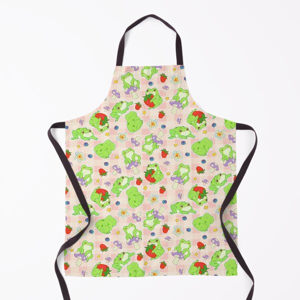 Item preview, Kawaii Froggy Mushroom Picnic on Blush Pink designed and sold by Cass Noel Studio.