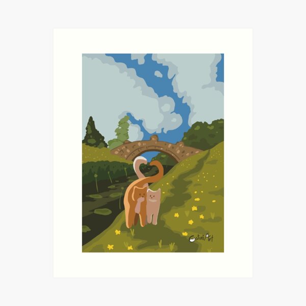 Item preview, Two Cats on a Date designed and sold by sagm.