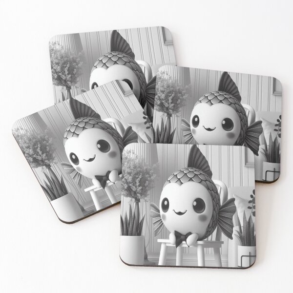 Item preview, Finny the Fashionable Fish designed and sold by Furbulous Faces.