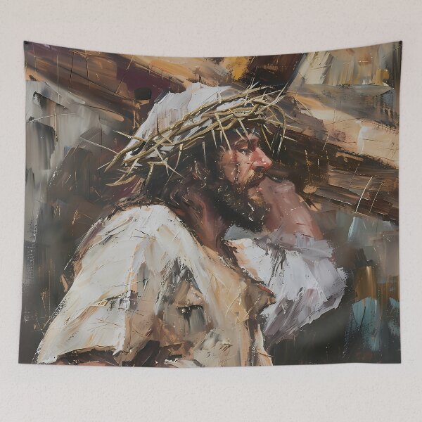 Item preview, Jesus Carrying the Cross designed and sold by LivingArtClips.