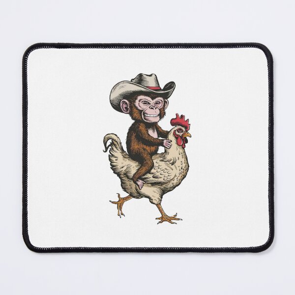 Item preview, Monkey Cowboy Chicken Rodeo designed and sold by HeadTurningArt.